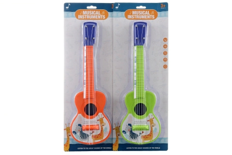 dětská plastová kytara se zvířátky 40 cm