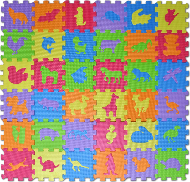 Lamps Pěnové puzzle 36 dílků zvířátka