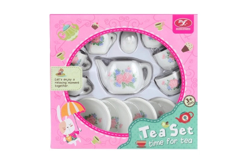 Porcelánový čajový set s růžičkami pro děti