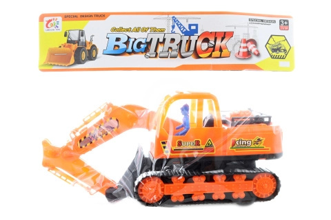 plastový pásový bagr – hračka pro děti 3+