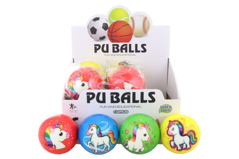 Měkký míček s jednorožcem 10 cm