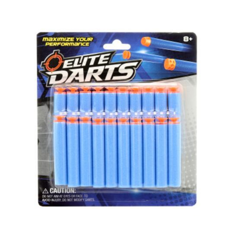 Pěnové náboje s přísavkou 7 × 1,3 cm, 20 ks