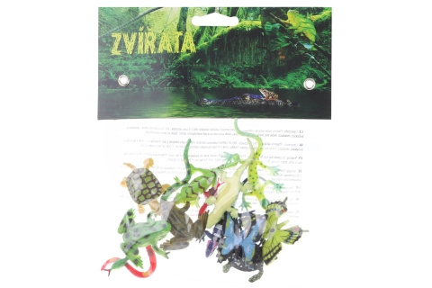 Zvířátka z pralesa 12 ks v sáčku