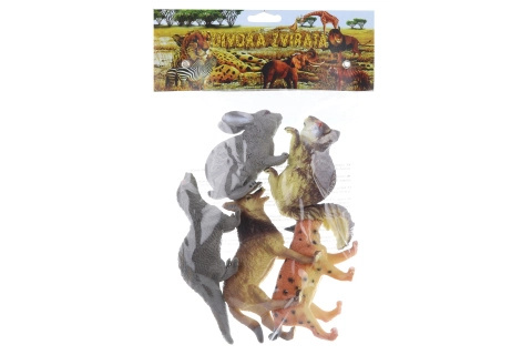 Lesní zvířátka plastová sada 10 cm, 5 ks