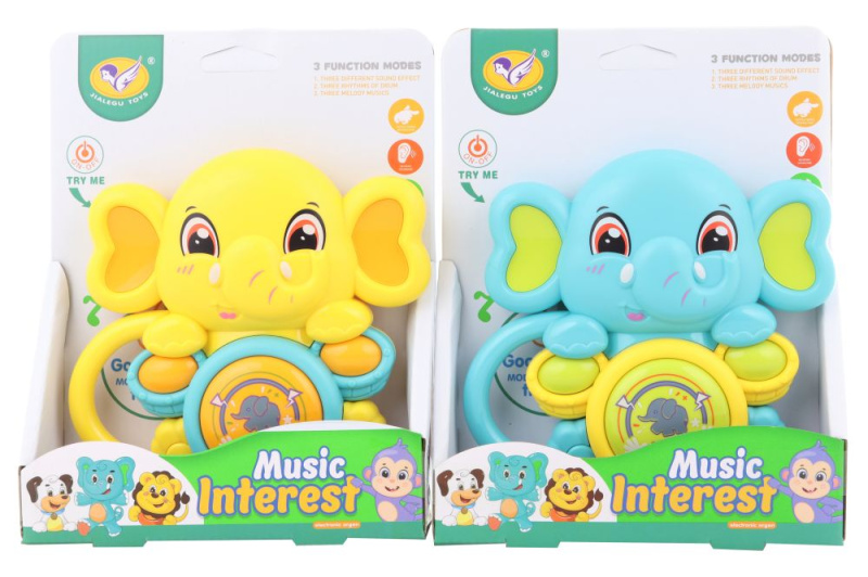 Hudební baby slůně na baterie