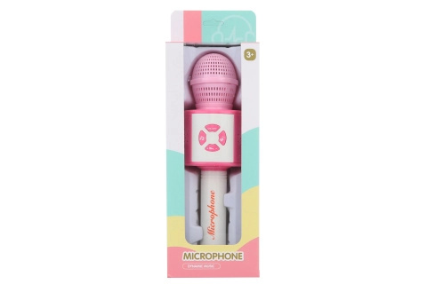 Dětský růžový karaoke mikrofon na baterie