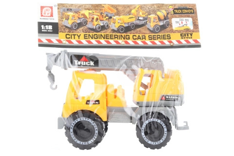 Plastový autojeřáb s výsuvným ramenem