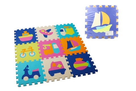 Lamps Pěnové puzzle 9 ks dopravní prostředky