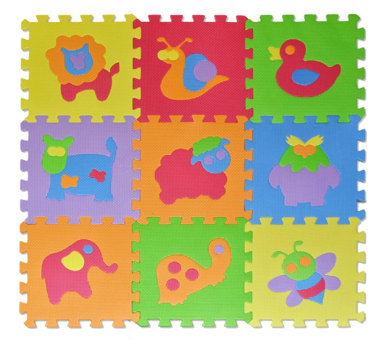 Lamps Pěnové puzzle 9 dílků zvířátka