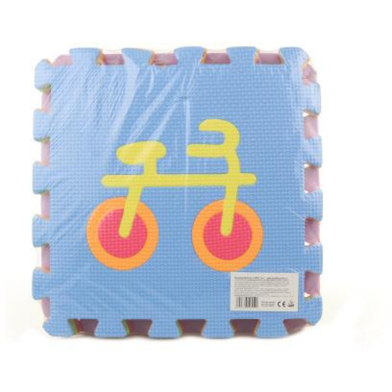 Eva pěnové puzzle dopravní prostředky 30x30 cm 9ks