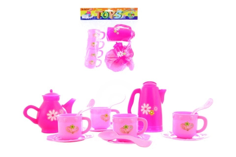 Růžový čajový set pro děti