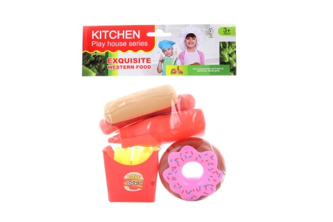 Plastová sada jídla do dětské kuchyňky