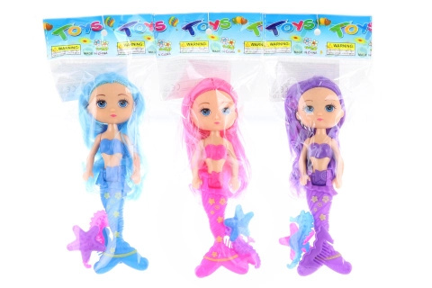 Panenka mořská panna malá s doplňky