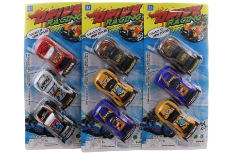 Sada plastových autíček pro děti