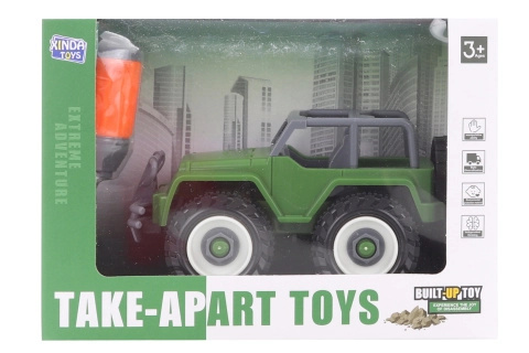 LAMPS DIY Buld-Up Toy Šroubovací jeep v krabici
