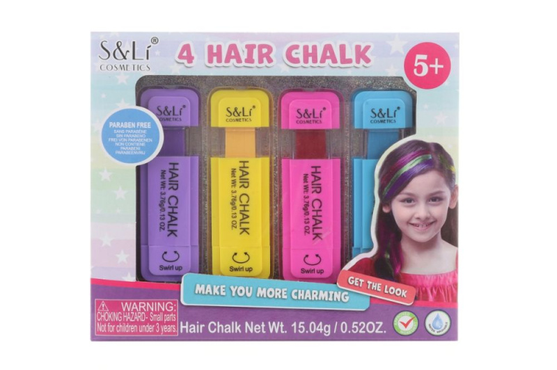 Křídy na vlasy 4 barvy