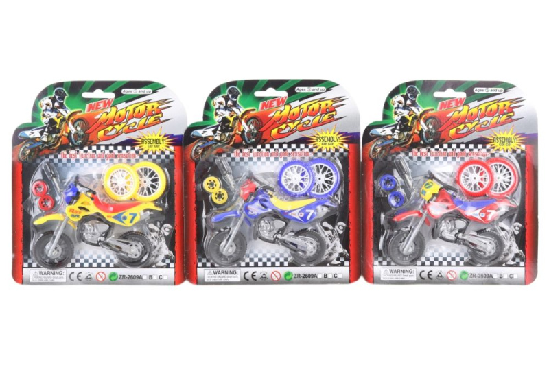 Šroubovací motorka s doplňky pro děti