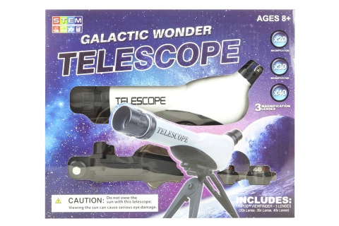 Plastový teleskop se stojanem s objektivem 60 mm
