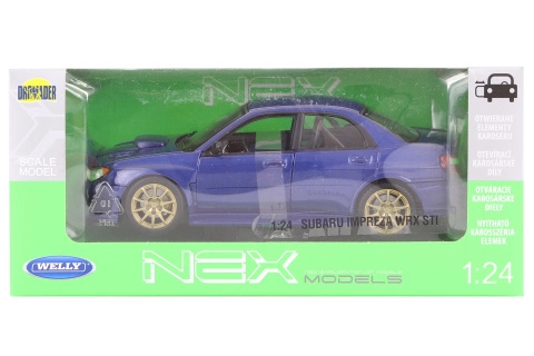 Welly Kovový model Subaru Impreza WRX STI 1:24