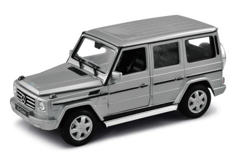 Welly kovový model mercedes-benz g-class 1:24 silver