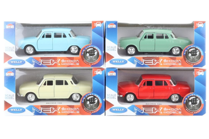 Welly Dromader Auto Škoda 100 11cm béžové 1:34