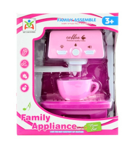 Kávovar růžový na baterie