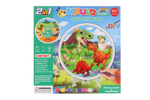 Výroba a malování sádrových dinosaurů – kreativní sada