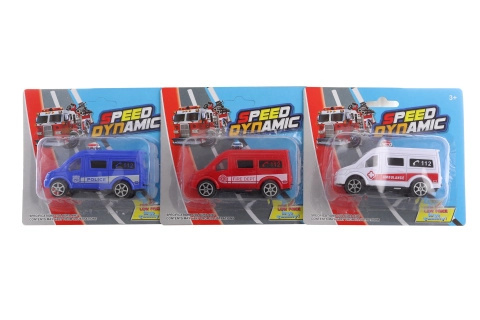 plastové autíčko na kartě 10 cm