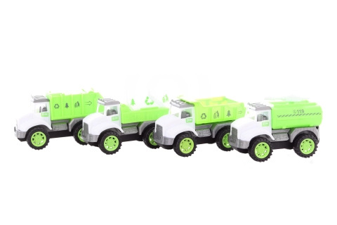 Plastové stavební auto v sáčku