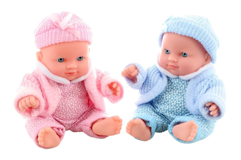 Miminko v zimním oblečení 20 cm v sáčku