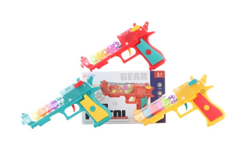 Svítící dětská pistole na baterie s efekty