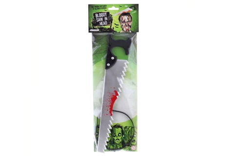 Žertovná pilka do hlavy – karnevalová čelenka