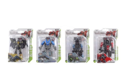 Kovový robot dinosaurus přeměnitelný na robota