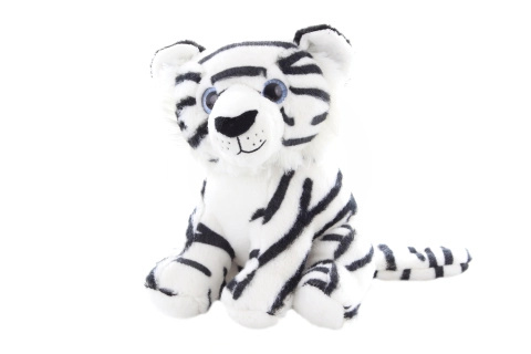 Plyšový bílý tygr 18 cm