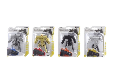 Kovový transformující robot pistole pro děti