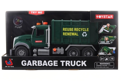 Popelářské auto na baterie s funkčním kontejnerem