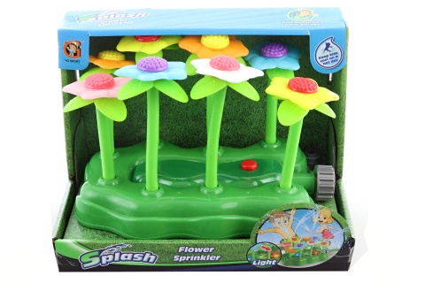 Vodní květinová fontána s osvětlením