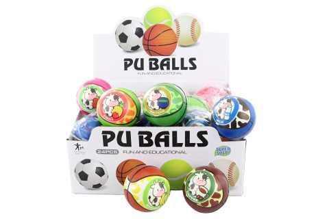 Pěnový míček s motivem kravičky 7 cm