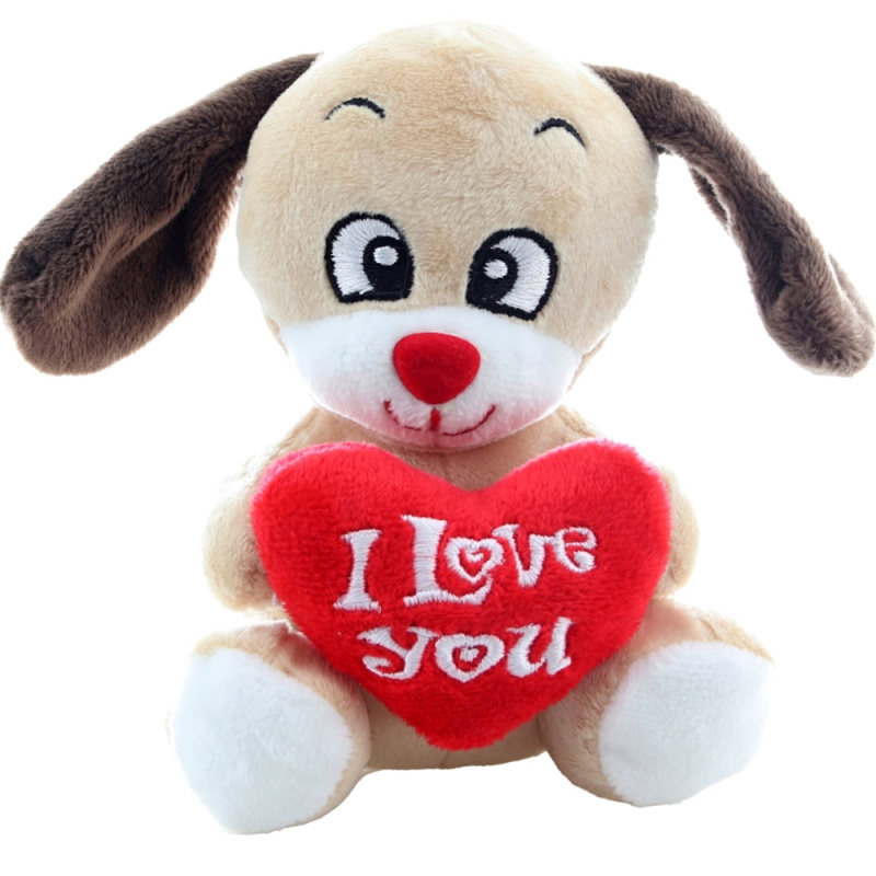 Plyšové zvířátko se srdíčkem 14 cm