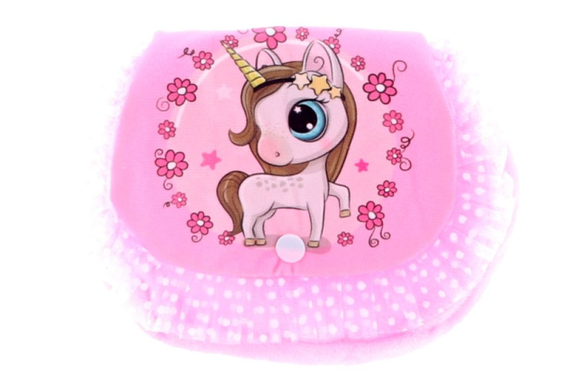 Plyšová kabelka přes rameno Jednorožec