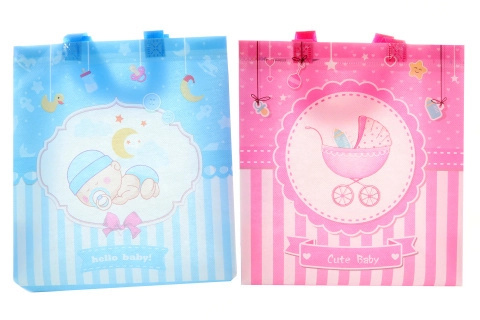 Dárková taška k narození děťátka, plastová, 27 × 29 × 12 cm
