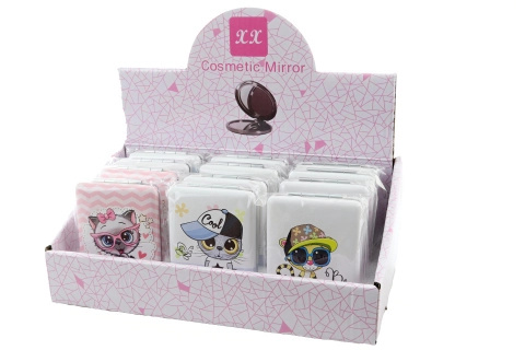 Kapesní zrcátko se zvířátky, 12 ks