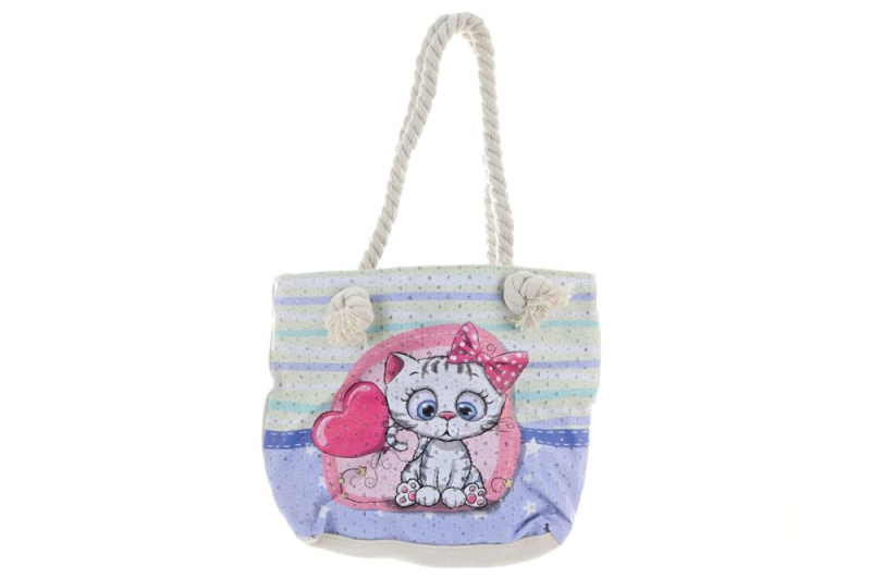 Kabelka přes rameno s motivem kočky