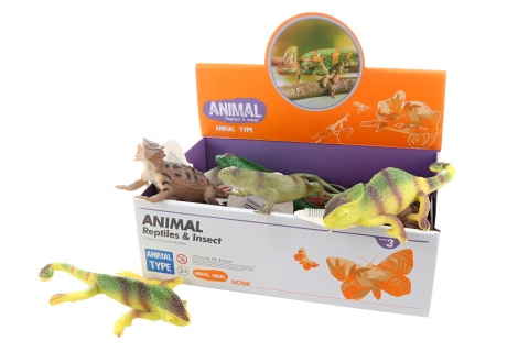 Gumové ještěrky pro děti 15 cm – mix druhů