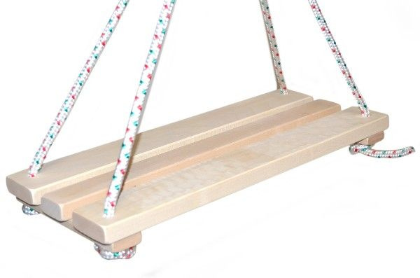 Teddies houpačka/houpací prkénko dřevo přírodní 46 x 19 cm nosnost 80 kg v sáčku DS8543533