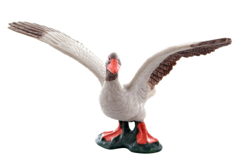 Plastová figurka husa na podstavci