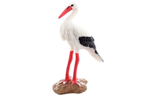 Plastový čáp – realistická figurka pro děti i dekoraci