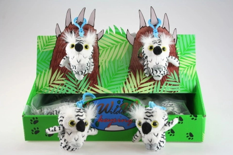 Plyšová sova klíčenka