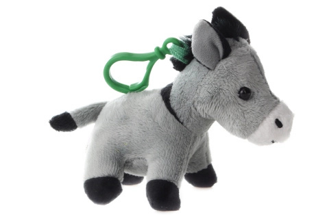 Plyšový osel klíčenka 13 cm
