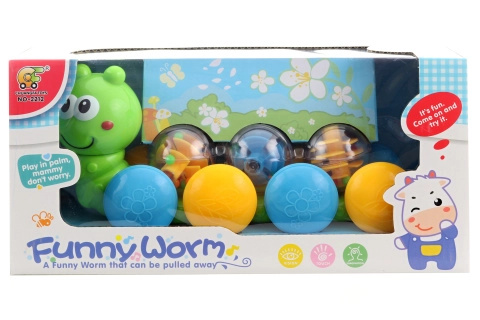 Tahací housenka baby